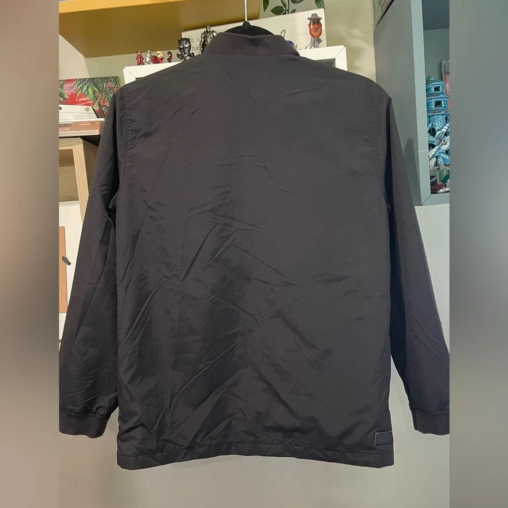 O'neill Boys Windbreaker Roster Franchise Jacket Button Down‎ Black